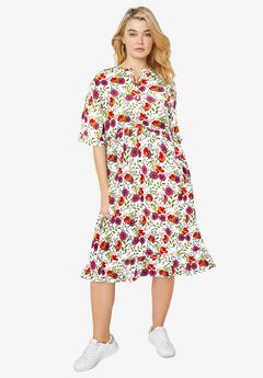 Ruffled Empire Dress