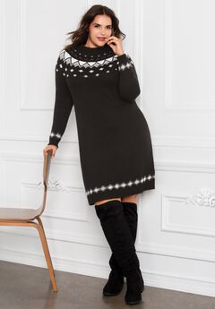 Fair Isle Sweater Dress