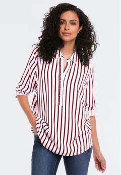 Plus Size Long Sleeve Tunics For Summer