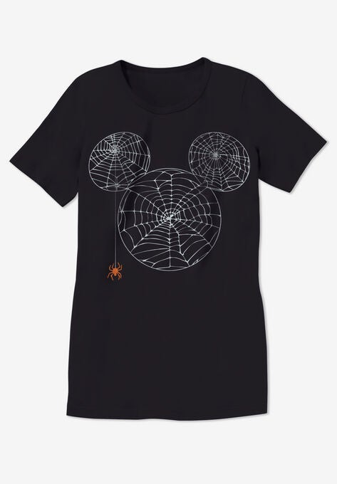 Disney Short Sleeve Crew Tee Black Halloween Mickey, , alternate image number null