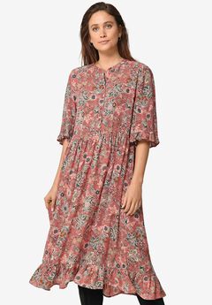 Plus Size Winter Midi Dresses