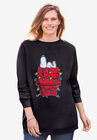 Disney Long-Sleeve Fleece Sweatshirt Black Xmas Snoopy, BLACK XMAS SNOOPY, hi-res image number null