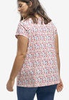 Twisted V-neck Tee, , alternate image number null