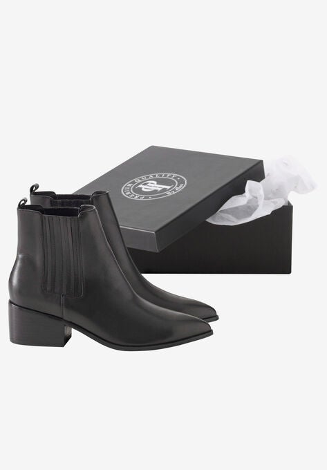 Leather Chelsea Bootie, , alternate image number null