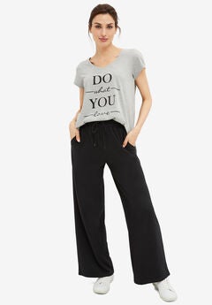 Wide Leg French Terry Sweatpant