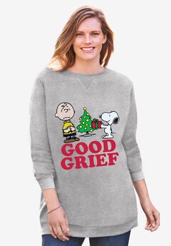 Peanuts Christmas Snoopy Good Fleece Sweatshirt