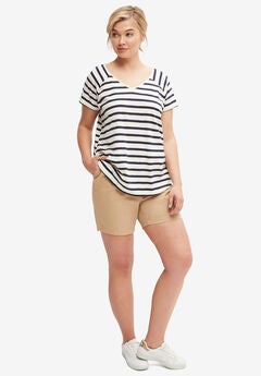 Plus Size Navy Shirts