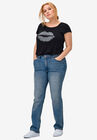 Straight Stretch Jeans, LIGHT STONEWASH, hi-res image number null