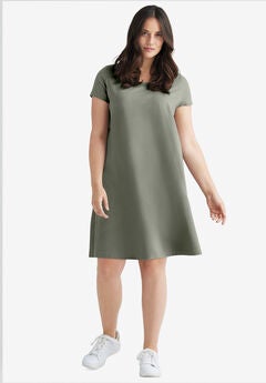 A-Line Knit Tee Dress