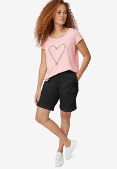 Plus Size Cargo Shorts For Women