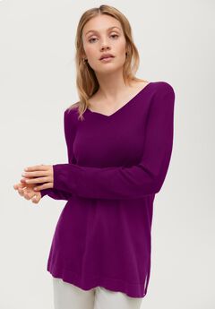 V-Neck Sweater Tunic
