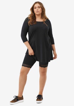 Black Plus Size Shorts