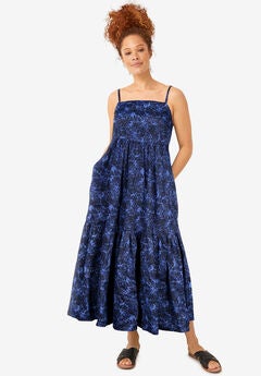Tiered Cotton Maxi Dress