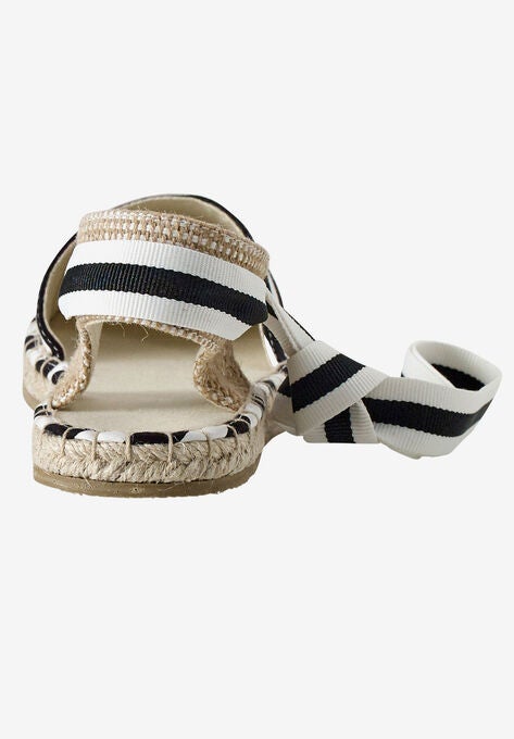 Lace-Up Flat Espadrilles, , on-hover image number null