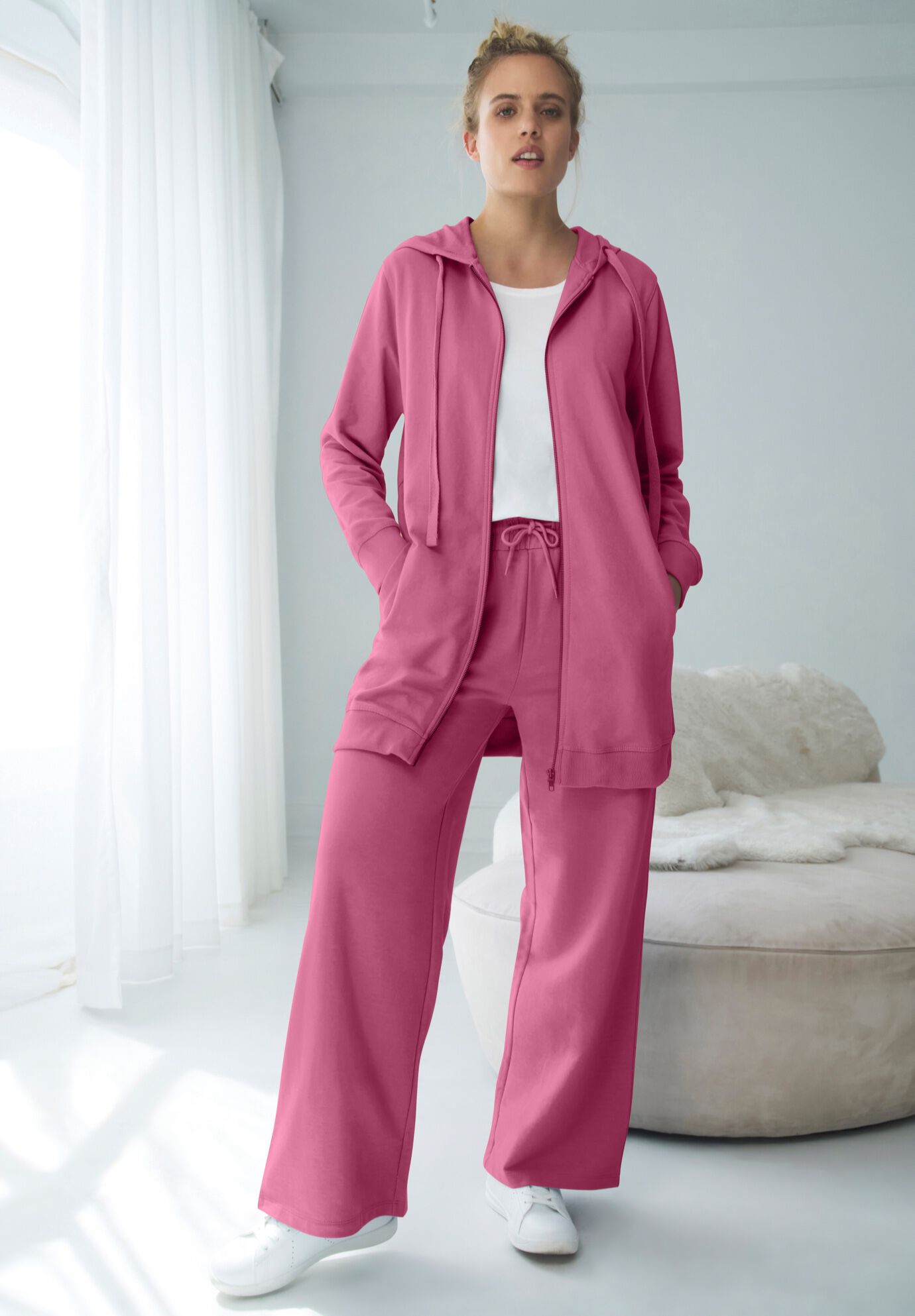 Wide Leg French Terry Sweatpant