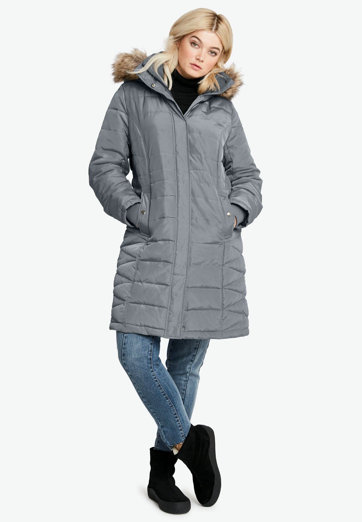 Women s Plus Size Puffer Jackets Roaman s