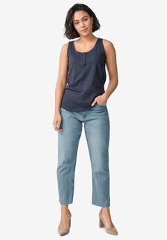 Plus Size Navy Tanks