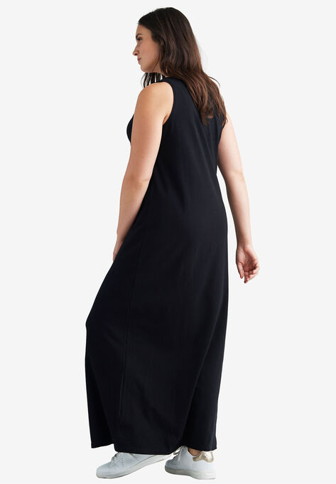 Sleeveless Knit Maxi Dress, , on-hover image number null