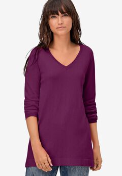 V-Neck Sweater Tunic