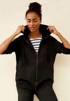 French Terry Long Sleeve Zip-Front Classic Hoodie