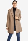 Classic Wool-Blend Coat, DARK TAUPE, hi-res image number null