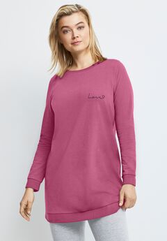 French Terry Love Tunic Sweatshirt