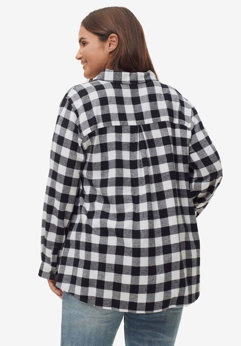 Plaid Flannel Shirt, , on-hover image number null
