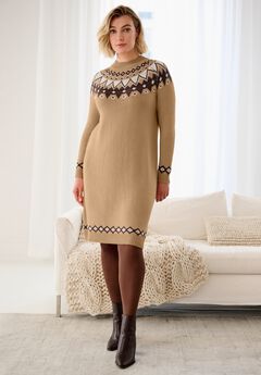 Fair Isle Sweater Dress