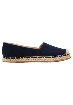 Navy Blue Flats With Ankle Strap