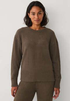 Crewneck Sherpa Long Sleeve Sweatshirt
