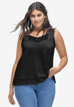 Lace-Trim Tank