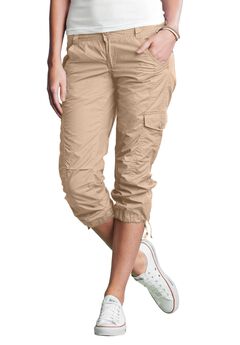 Plus Size Stretch Denim Capris