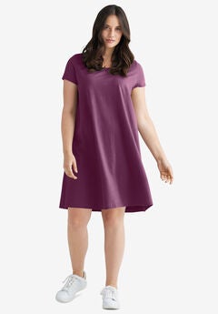 A-Line Knit Tee Dress