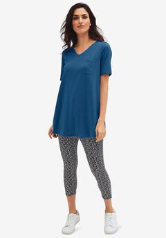 V-neck A-line Tunic