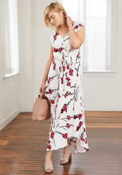 Tie-Front Maxi Dress