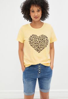 Plus Size Pink Graphic Tees