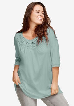 Crochet Trim Tunic