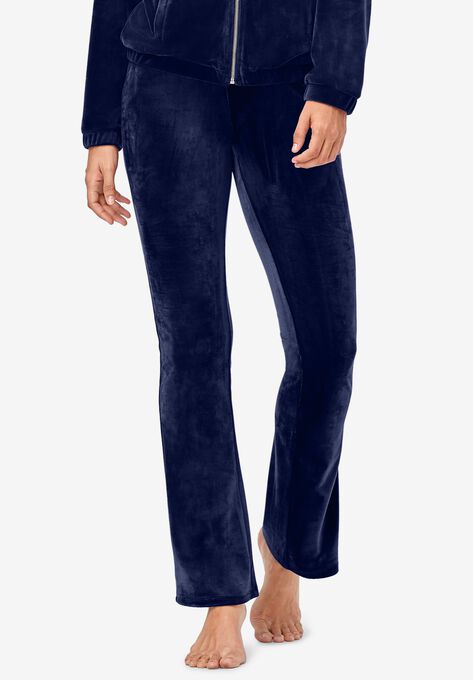 Velour Bootcut Lounge Pants, NAVY, hi-res image number null