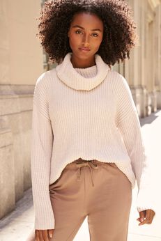 Chenille Turtleneck Sweater