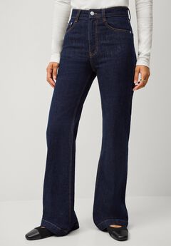 High-Rise Stretch Flare Leg Jeans
