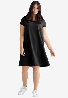 A-Line Knit Tee Dress