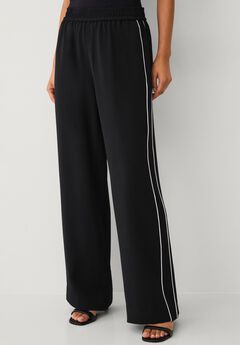 Elastic Waist Side Strip Track Pants