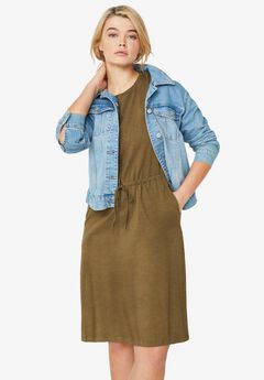 Knit Drawstring Dress
