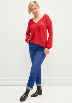 Plus Size Mid Rise Jeans