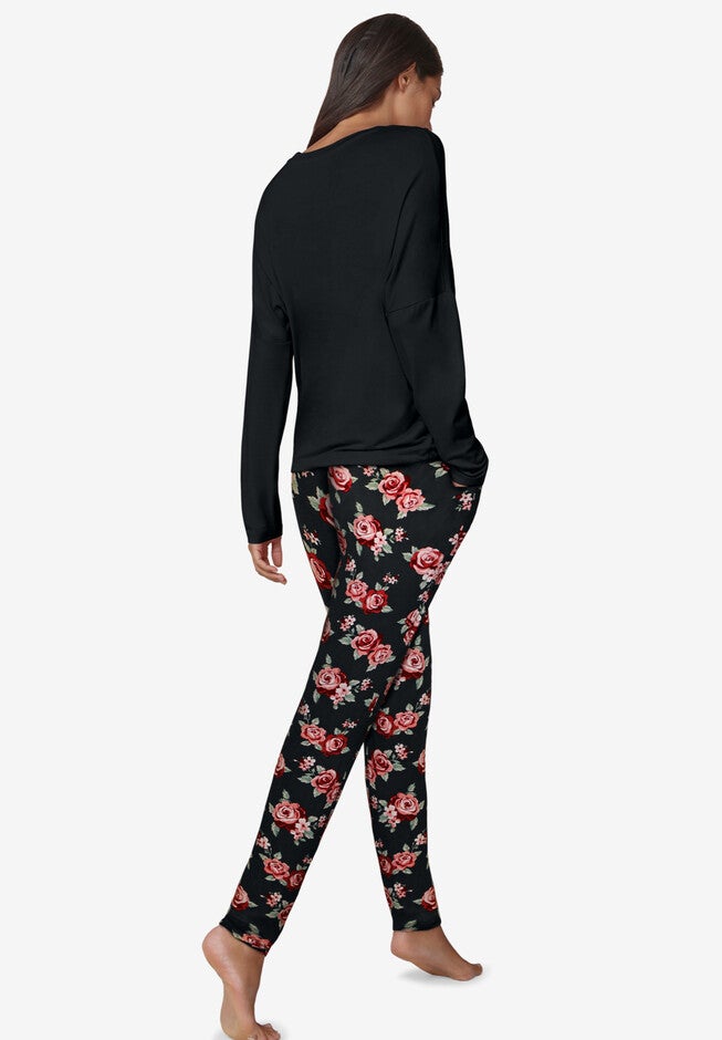 2-Piece Knit Jogger Sleep Set, , on-hover image number 1