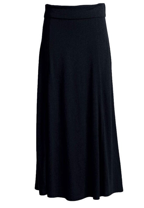 Flared Elastic Waist Skirt, , alternate image number null