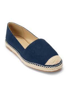 Faux Suede Slip-On Espadrille Flats