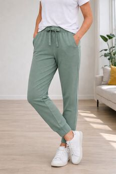 French Terry Drawstring Elastic Waistband Jogger