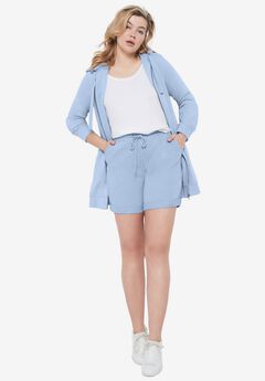 French Terry Drawstring Shorts