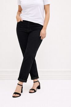 Plus Size Black Stretch Jeans